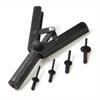 41PCS Plastic Rivet Gun 7 Inch Poly Hand Riveter Kit for Fastening Door Panels Automotive Trim Blind Rivet Gun with 40pcs POM Rivets