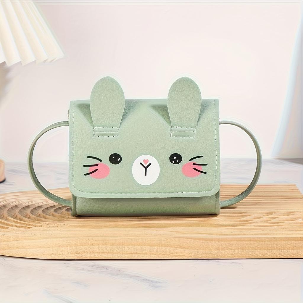 1pc Cute Bunny Face Crossbody Bag with Adjustable Strap Shoulder Bag for Daily Casual Outings, Lightweight Travel, Cartoon Style