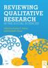 The Reviewing Qualitative Research In the Social Sciences Book