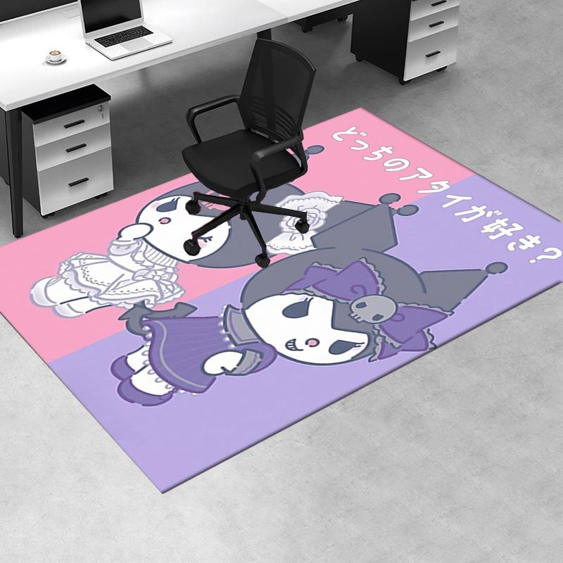 Office Rug Cinnamoroll, Gothic Lolita Anti-Slip Rug, Machine Washable for Living Room, Bedroom, Office, Multiple Sizes, Bedroom Mat, Decorative Mat, D