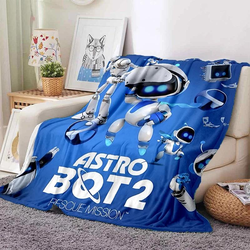 New 29 Style Astro Bot Game Cartoon Robot Gift Blanket,Soft Throw Blanket for Home Bedroom Bed Sofa Travel Picnic Cover Kids