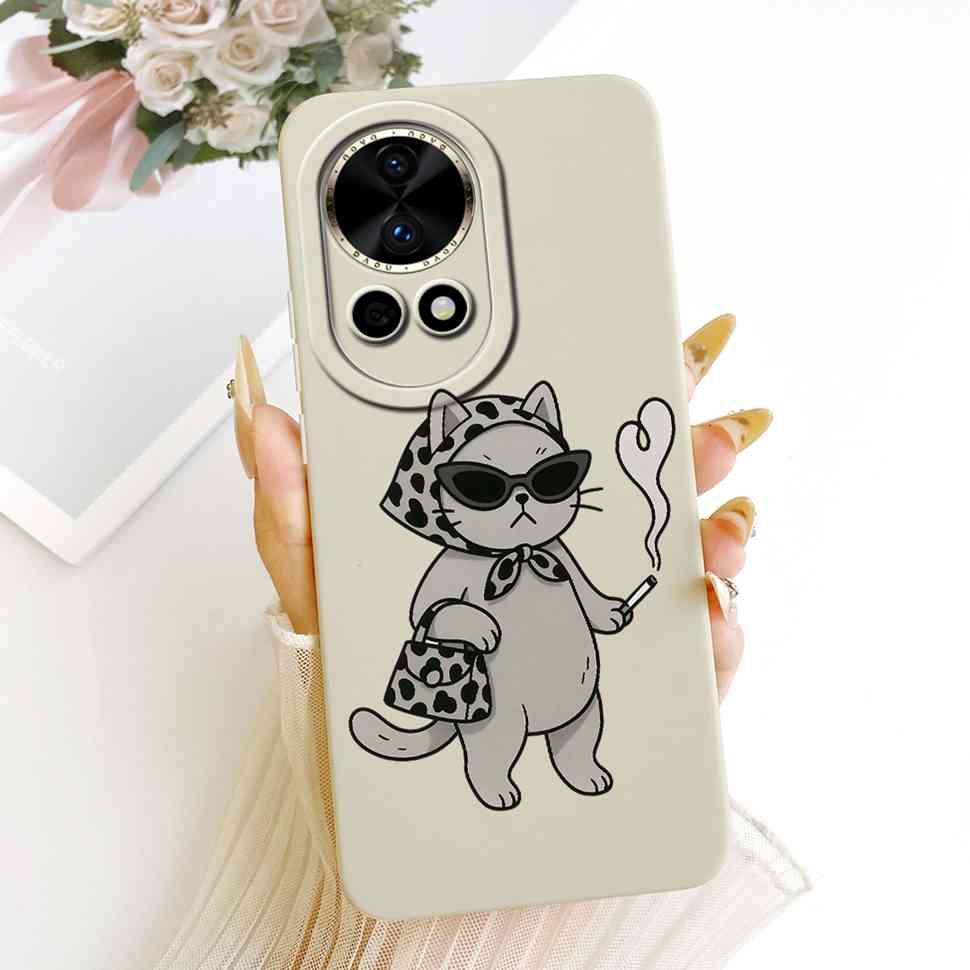 Neu Für Huawei nova 12 5G BLK-AL00 Hülle Luxus Blume Schmetterling Silikon Rückseite Für Huawei Nova12 5G Handyhüllen Bumper