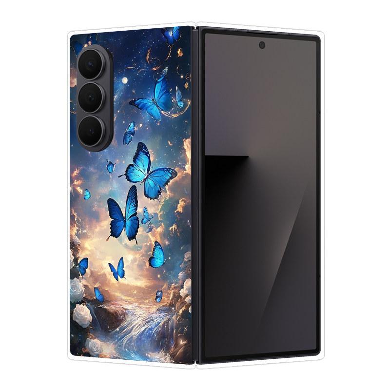

For Samsung Galaxy Z Fold 7 Pink Diamond Butterfly Transparent Soft Shell For Samsung Z Fold 7 5G Exquisite Popular Coque Case Galaxy Z Fold7