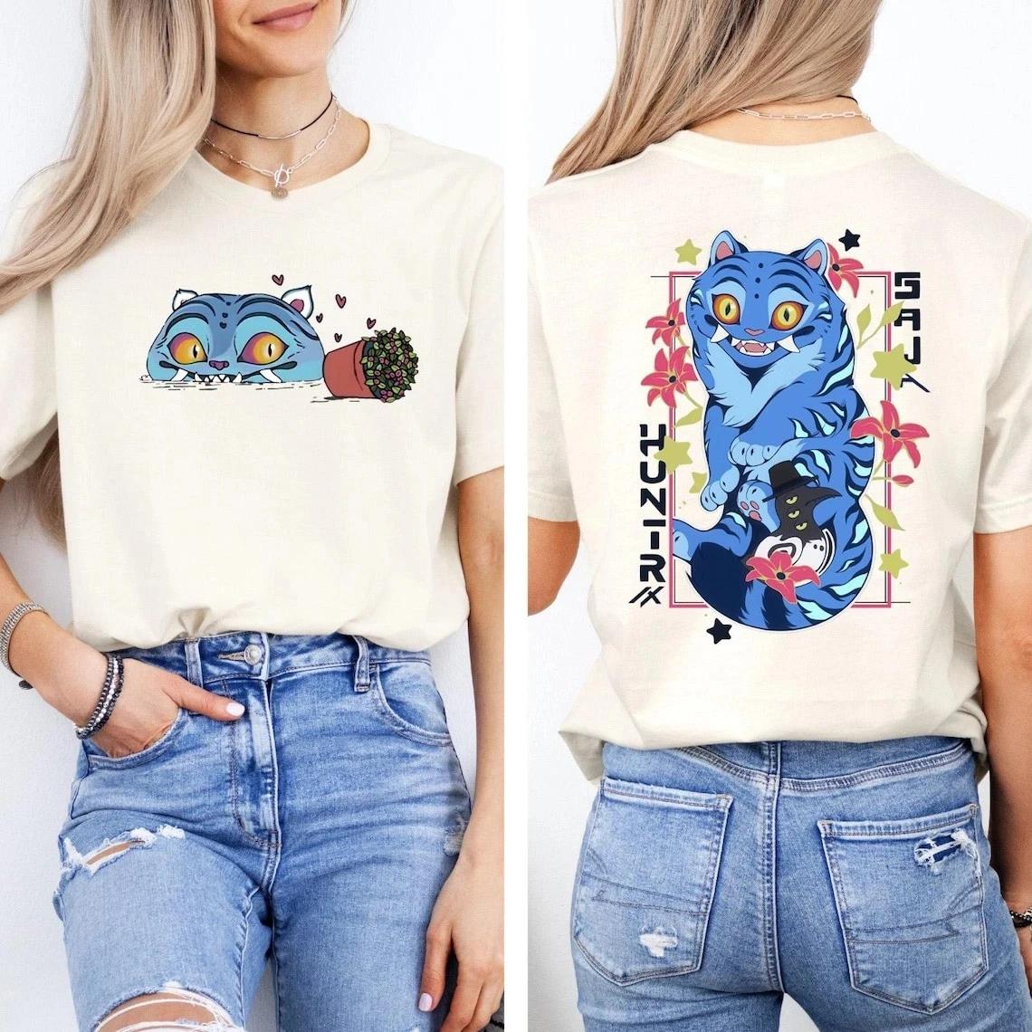 Kpop Demon Hunter Tiger Shirt Merch Kpop Shirt Hunters Tiger Fan T-Shirt Graphic Short Sleeve Shirt Unisex Men Women Summer S