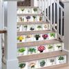 6pcs/set Potted Plant Staircase Stair Riser Floor Sticker Adhesive DIY S top sale