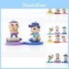Adorable Crayon Shin-chan Figurine Set For Desktop Car Cake Decoration Collectible Pvc