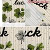 2D FLAT PRINTING 2pcs Curtains (Without Rod) St. Patrick's Day Clovers Light Filtering Chic Curtains Durable Polyester Curtains
