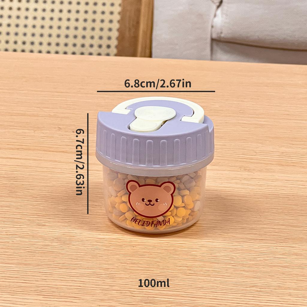 100ml Small Food Storage Box Moisture-Proof Dried Fruit Snack Sealed Jar Reusable Fridge Fruit Fresh Keeping Box Food Container