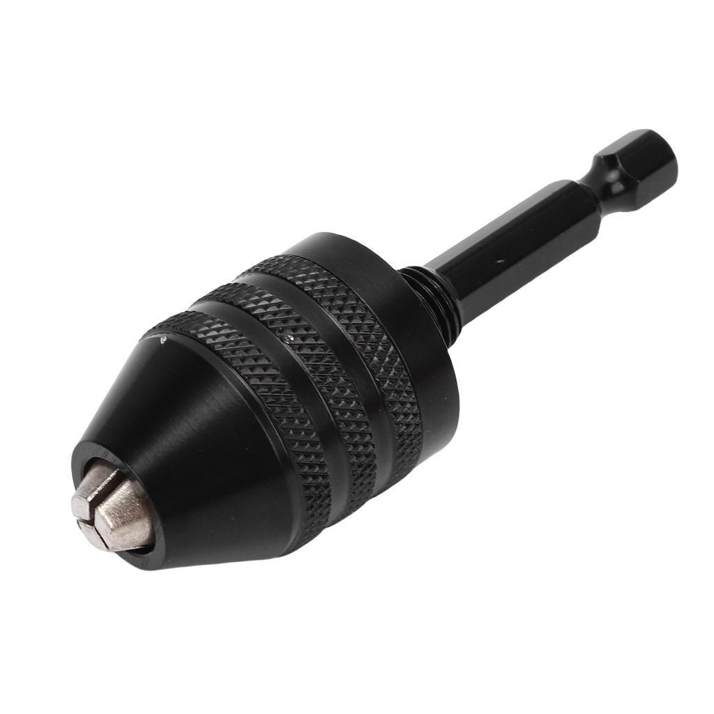 Drill Chuck Adapter 0.6-8mm Clamping 1Celsius4 Inch Hex Shank 3 Jaw Drill Chuck Conversion Tool for Power Tools