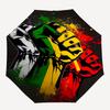 Black Fist Themed Automatic Opening and Closing Umbrella, Compact Travel Umbrella, Lightweight and Portable, Suitable for Beach Commuting Bu