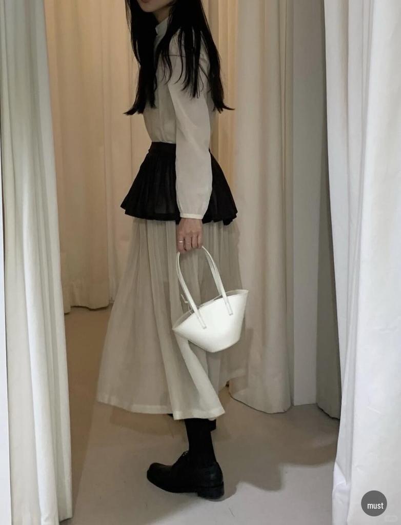 3-Day Korean Spring/Summer Solid Pleated Skirt & Slim-Fit Shirt for Women