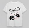 Women's T-shirt With Playful 8 Ball Luck Design Unisex 100% Cotton Oversize Tops