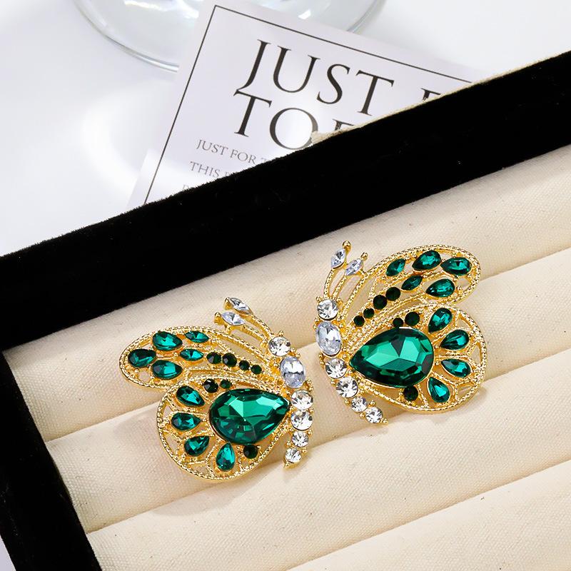 Boucles d'oreilles pendantes Zircon Fleur Colorée pour Femmes, Boucles d'oreilles pendantes Statement pour Fête & Usage Quotidien