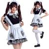 Maid Outfit Ladies Womens Cosplay Costume Japanese Anime Character Black White Monochrome Waitress Café Staff Style Serving Attire Event Stage School