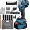Rechargeable Brushless Electric Impact Wrench with Large Torque, Lithium Battery, and Auto Repair Screwdriver Function