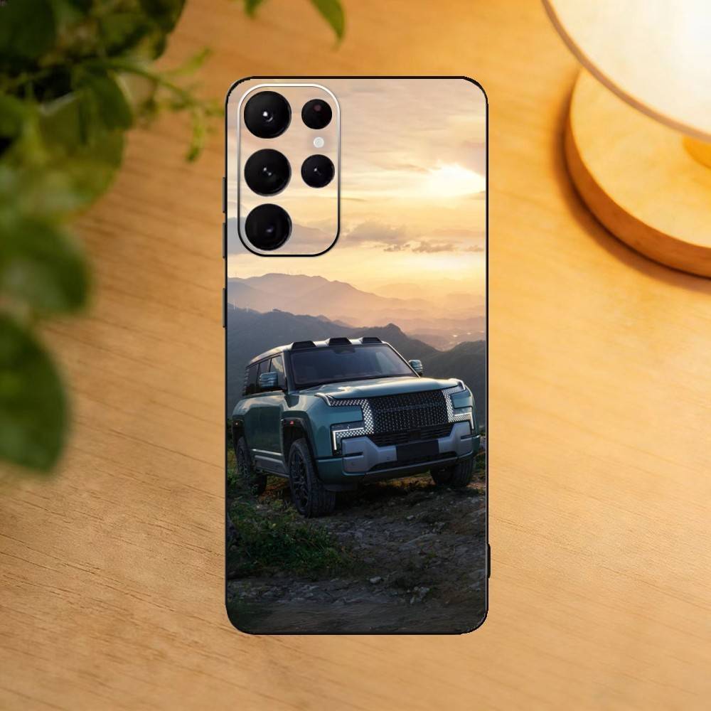 E-Electric Car BYD Phone Case For Samsung S25,S24,S21,S22,S23,S30,Ultra,S20,Plus,Fe,Lite Black Shell