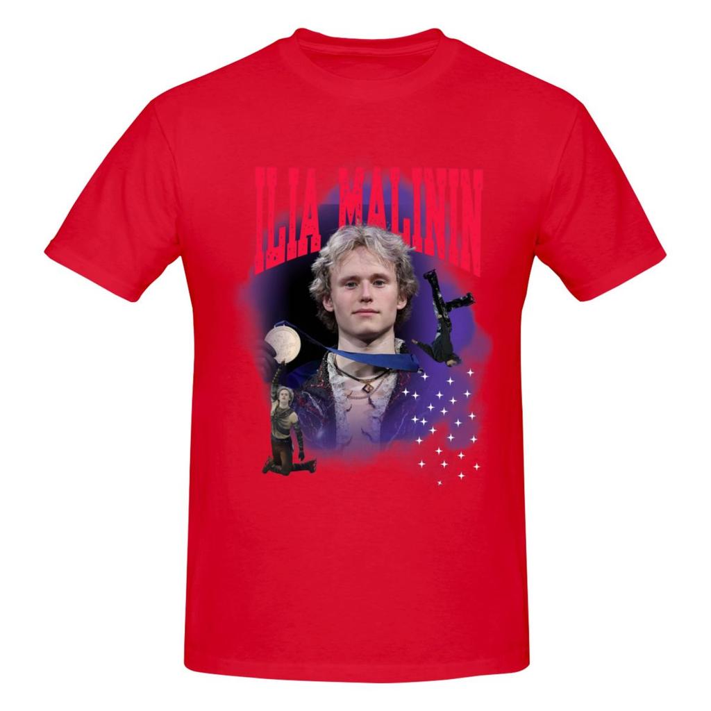 Unisex Ilia Malinin Vintage T Shirt Streetwear O-neck Cotton Tee Shirt