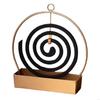 Metal Scent Stand with Lower Tray, Iron Display Piece with Top Handle for Living Room, Bedroom, Study, or Tea Room Y5GB