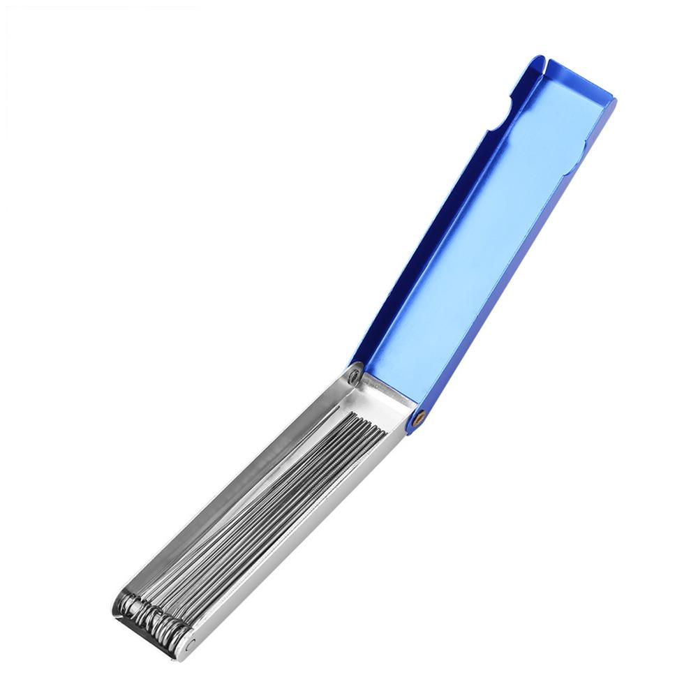 Compact Gas Welding Nozzle Cleaner Portable Guitar Saddle Slotting Files Nozzle Cleaning Needle