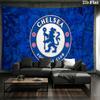 Chelsea FC Wandteppich, ästhetische bedruckte Stoffdecke, geeignet für Schlafzimmer, Wohnzimmer und Heimdekoration.