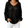 Women's Casual Lightweight Neck Sweater for Everyday Wear