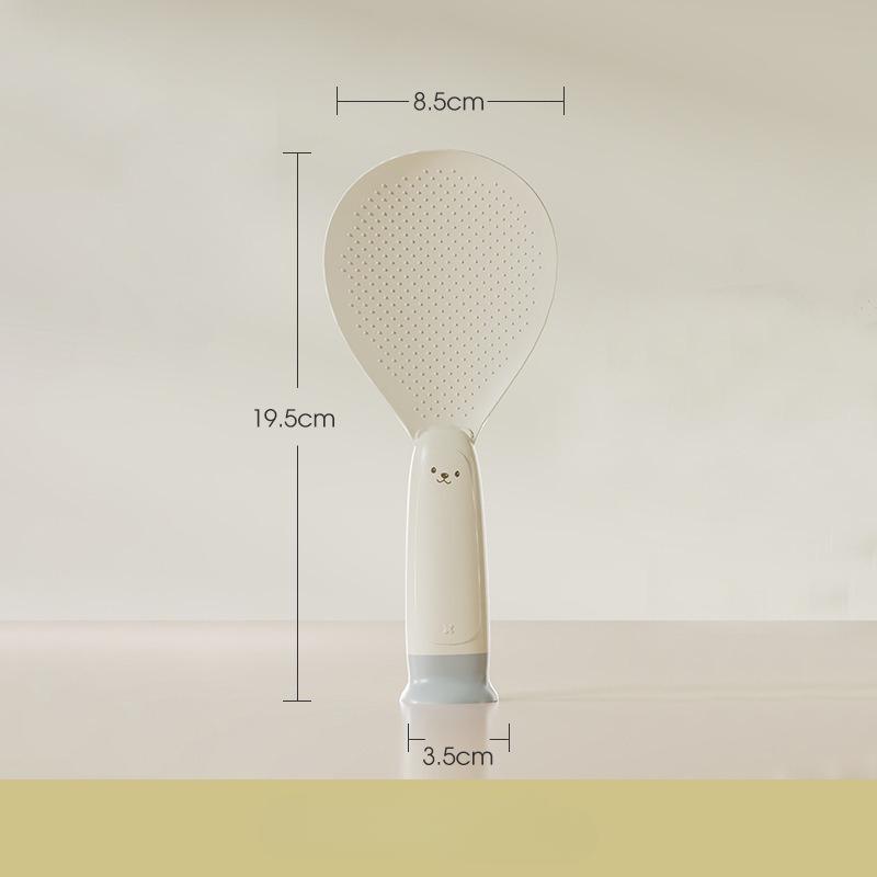 New Suction Cup Rice Spoon Can Stand Up and Not Stick To Making and Serving Heat-resistant Standing Rice Spoon