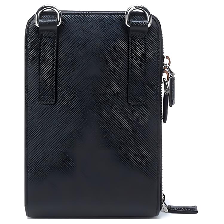 Prada Saffiano Leather Shoulder Crossbody Waist Bag Men bags Black 2ZH126-053-F0002
