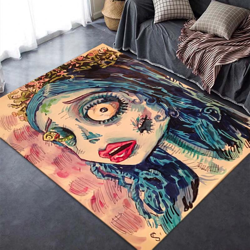 2025 New Corpse Bride Carpet Rug for Living Room Bedroom Home Sofa Decoration,Kids play Non-slip Floor Mat19