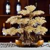Citrine Money Tree Ornament for Wealth and Prosperity - Perfect for Home, Living Room Decor, Shop Openings, or Housewarming Gifts