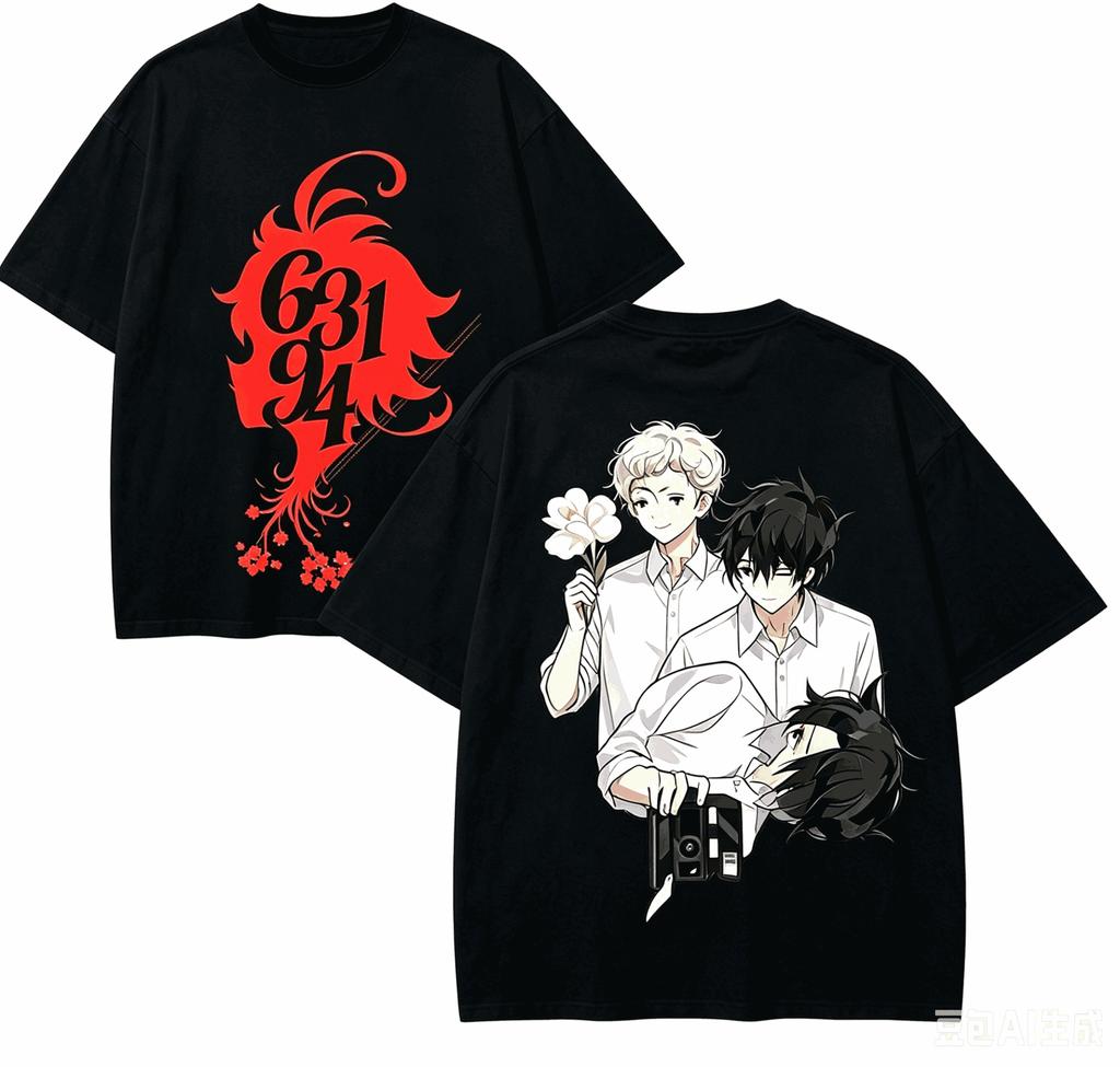 The Promised Neverland Anime Lover T-shirt Harajuku Cotton New Model High Street Retro Oversize