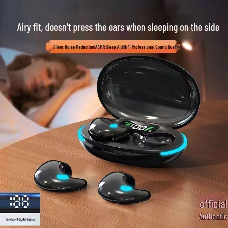 Wireless In-Ear Sleep Headphones: Long-Wearing, Noise-Canceling, Waterproof, Compact, Long Battery, High-Comfort.