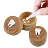 Wooden Baby  Baby Tooth Box Children's Baby Tooth Storage Box Commemorative Baby Hair Umbilical Cord Collection Box