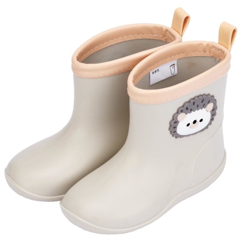 

skater rain boots shoes boots 15cm childrens patch included pom poms mouse ribtw15-a