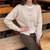 2026 Autumn/Winter Loose Pipa Button Long Sleeve Sweater with European-American Style