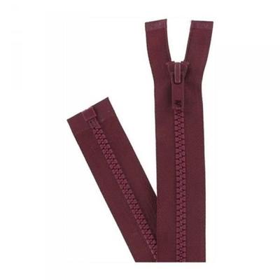 Separable Zipper - Prym - 30 Cm - Molded Plastic - Width 6 Mm - Bordeaux