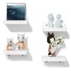 SRIWATANA Wall-Mounted Rack, Wall Shelf, Small Decorative Shelf (White)