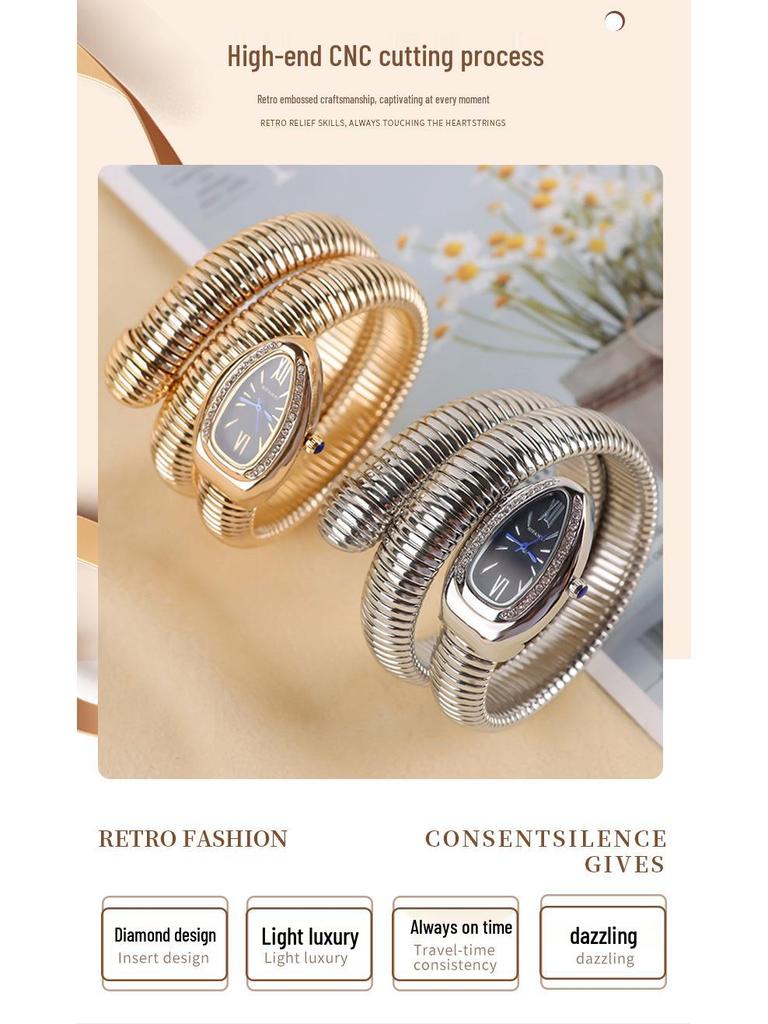 BIFANXI Ormformad Mode Armbandsklocka Kvarts - Europeisk & Amerikansk Stil