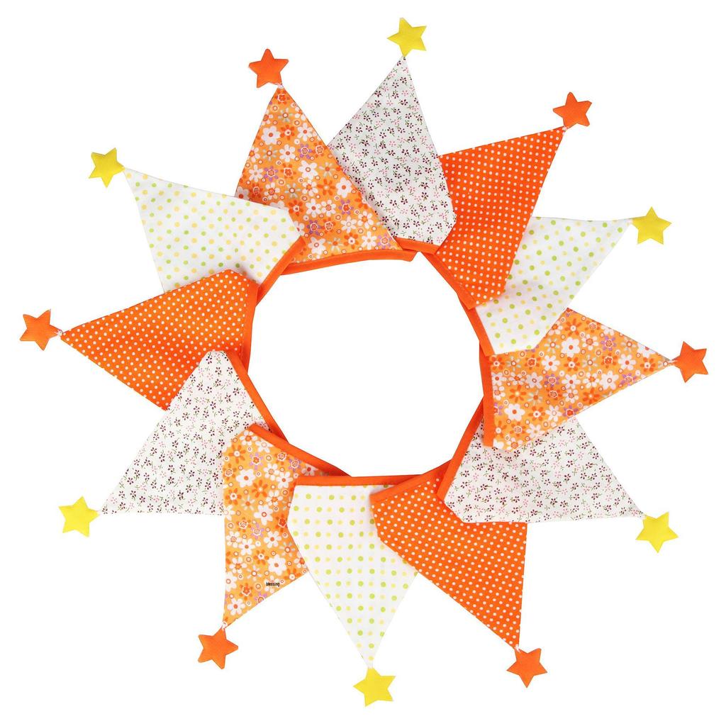 Nordic Star Cotton Triangle Flag Banner for Wedding or Kindergarten Decor
