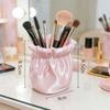 Soft Pink Desktop Organizer Bucket 3D Printed Storage Container Makeup Brush Holder  Home Office