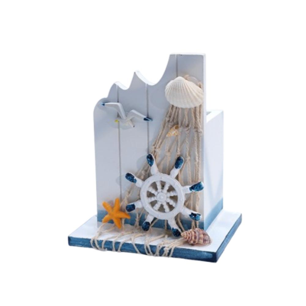 

Большая вместительная коробка для хранения карандашей в стиле океана, контейнер для ручек, домашний декор для вечеринки, подарок Style 2