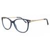 Full Rim CaT Eye FrosTed Dark Blue SmarTbuy CollecTion Tine T 0437 004 Fashion Women Eyeglasses