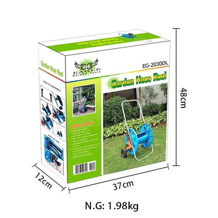 Eagle Brand Garden Hose Storage Reel Winder with Universal Pulley
