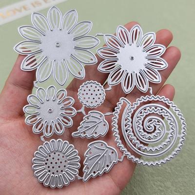 3D Flower Leaf Sunflower Design Style Metal Cutting Die Stencil For DIY Scrapbooking Album Photo Embossing Paper Card Craft Decor