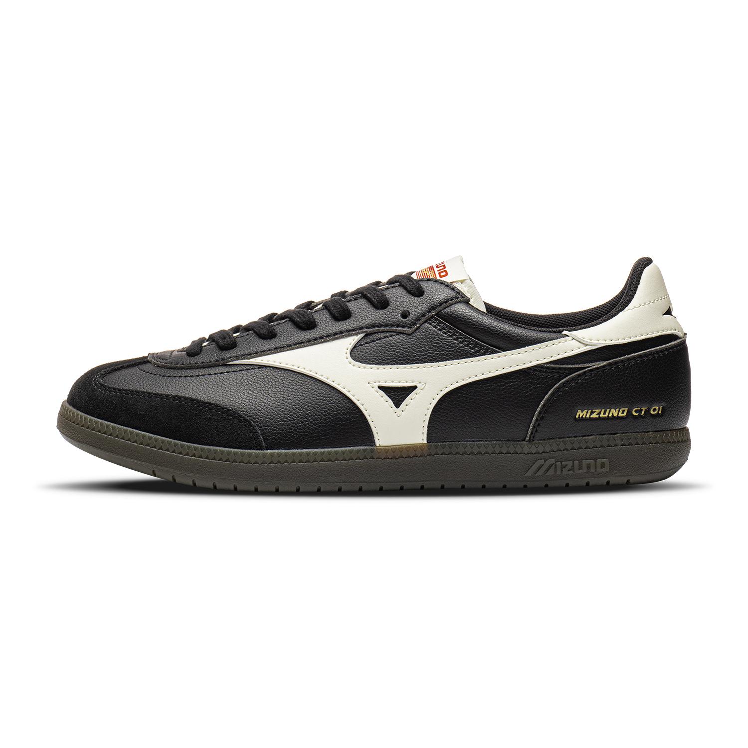 Mizuno CT 01 Chaussures de Skate Unisexes Basses Noir Blanc 40.5