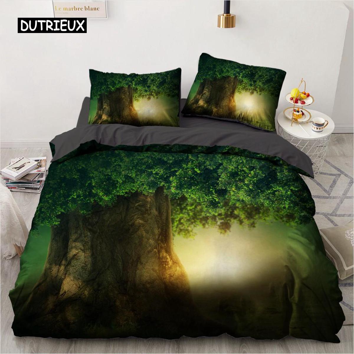 

Лесной пододеяльник, комплект постельного белья, светлячки, летающие в стеклянной бутылке, комплект постельного белья, животные размера Queen, 2/3 шт., полиэстер, пододеяльник для детей EU single(135x200cm)