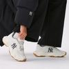 MLB New York Yankees Textile, Synthetic Leather Breathable Lightweight Height Increasing Low top Chunky Sneakers Unisex 3ASHC055N-50IVS