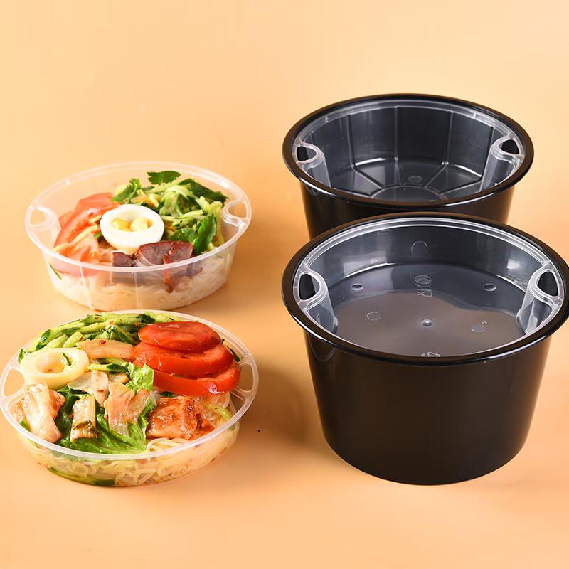Doppellagiger runder Takeaway-Behälter für Suppen und Nudeln