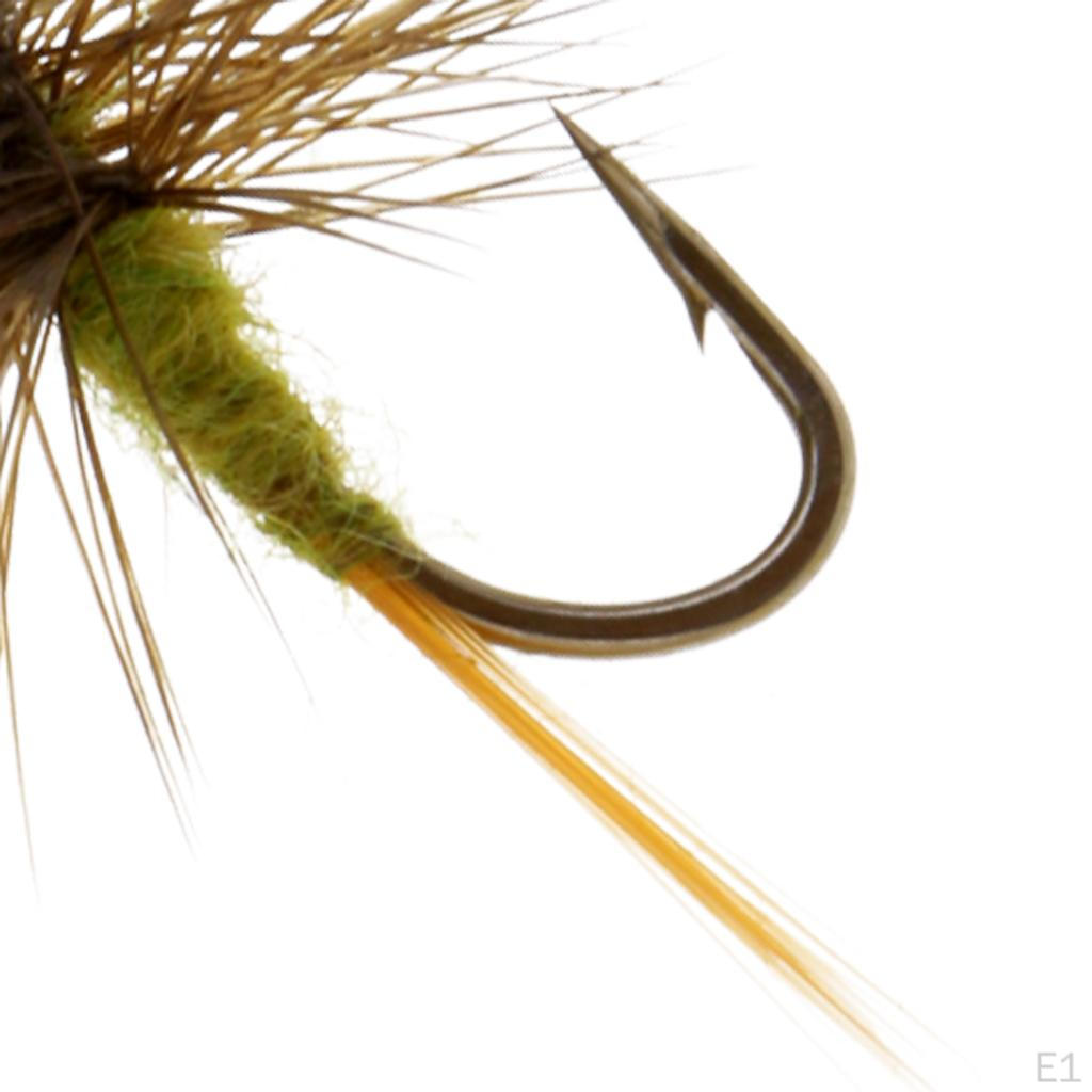 Floating Carp Coarse Bass Fly Fishing Hand-tied with High Carbon Steel Hook, 3 Models