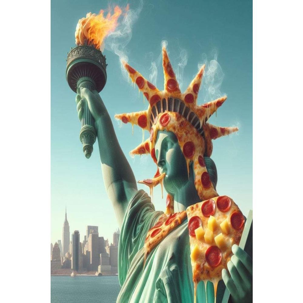 Vintage Metal Tin Sign Liberty Goddess Wall Art Decor For Living Room Bedroom