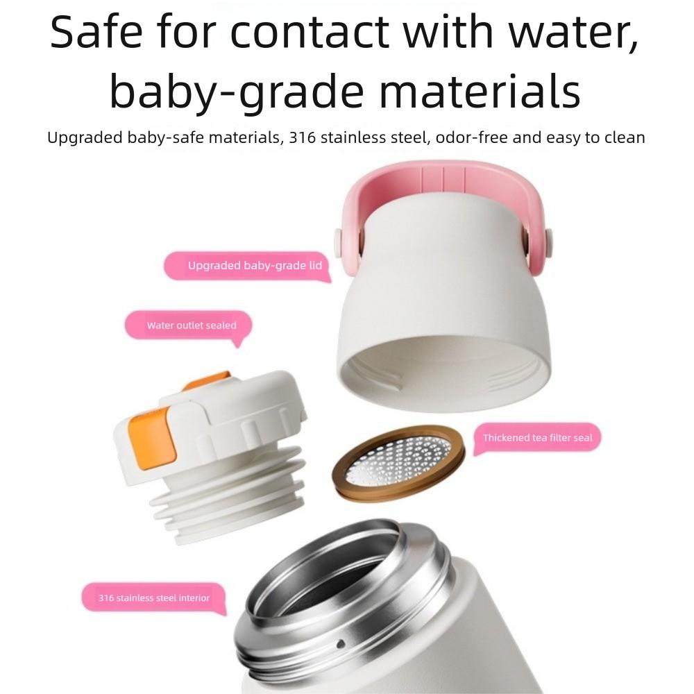 Handheld Insulated Bottle 500ml Insulated Tumbler Cup Drinkware Thermos Water Bottle  Office